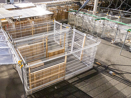 Careful layout of cages